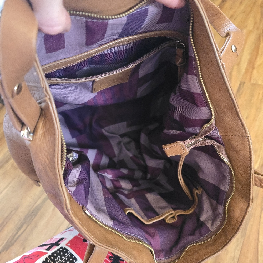 Kooba leather tote with tassel - Picture 7 of 12